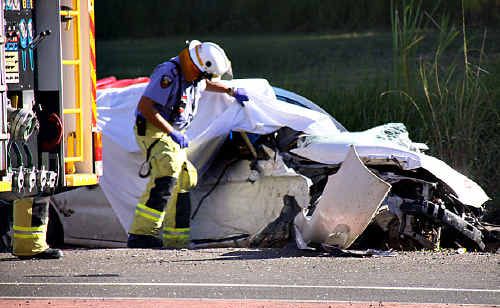 Young life lost: A 19-year-old Coles Creek man died at the scene on Sunday afternoon after attempting to turn into the south-bound lane of the Bruce Highway from the Matilda service station at Kybong. Young life lost: A 19-year-old Coles Creek man died at the scene on Sunday afternoon after attempting to turn into the south-bound lane of the Bruce Highway from the Matilda service station at Kybong.